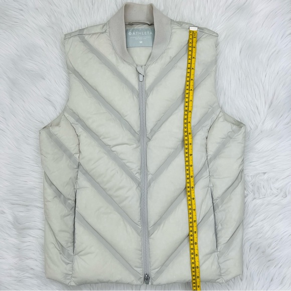 NWOT!! Athleta Inlet Vest Birch Gray Goose Down Fill Size Medium - Picture 12 of 15